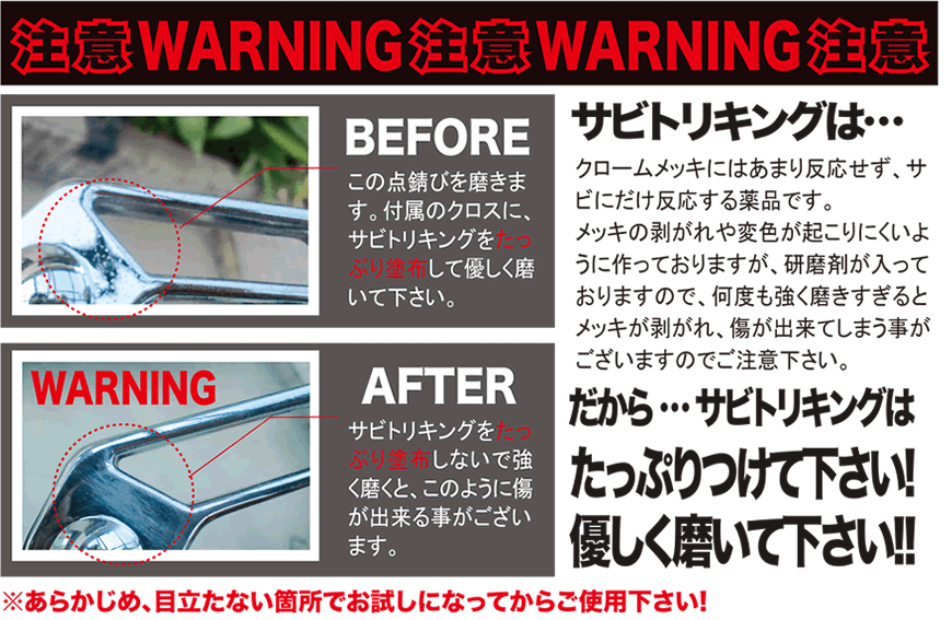 メッキング＆サビトリキング 使用方法/使い方